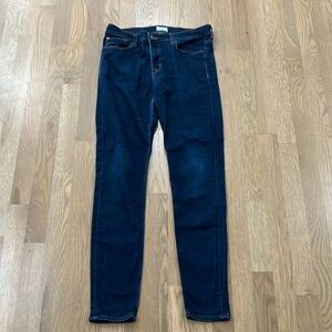 Hudson Women's Blue Dark Denim Wash Skinny Jeans